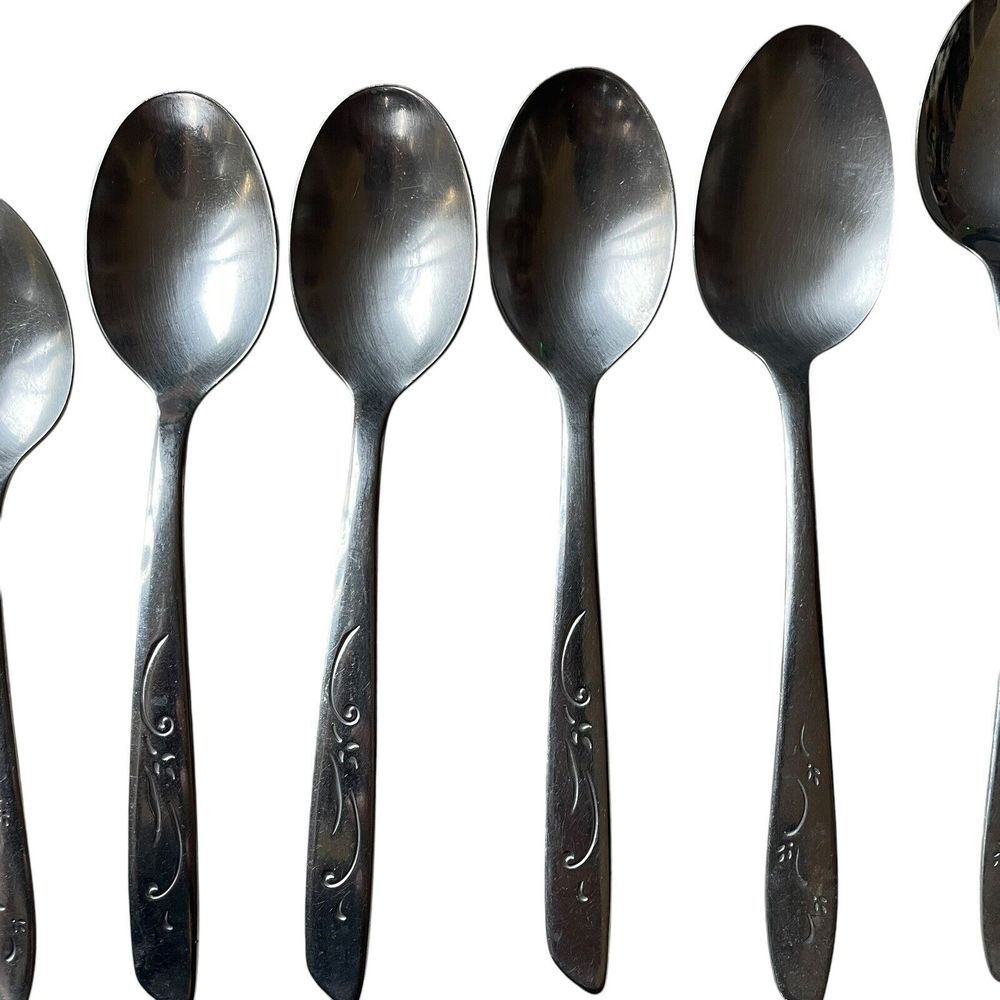 12 pc Silco MARDI GRAS Stainless International Silver MCM Knives Spoons Forks - Picture 5 of 6